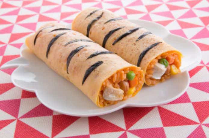 オムライス恵方巻き