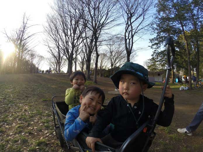 アクションカメラGoProで撮った子供3人