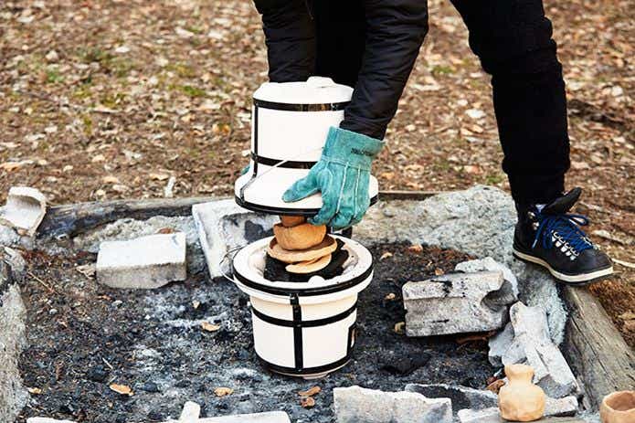 七輪　陶器　DIY　キャンプ