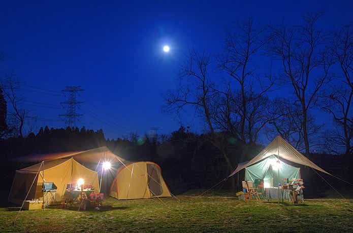 ヴィンテージスタイルのキャンプサイト