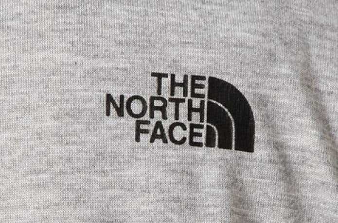 ザ・ノース・フェイスのロゴTシャツ