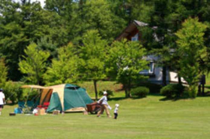 北海道のキトウシ森林公園家族旅行村キャンプ場