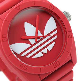 アディダスオリジナルス　腕時計[ADH6168 SNTGO RED SIL WHTレディースモデル