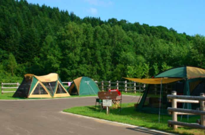 北海道の羊蹄山自然公園真狩キャンプ場