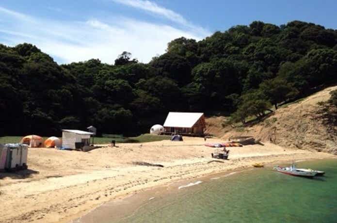 山口県にある海辺のキャンプ場