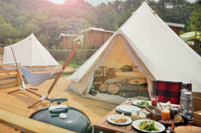 京都にあるおしゃれなキャンプ場