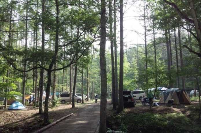 岐阜の一色の森キャンプ場