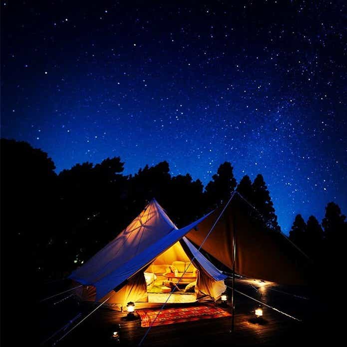 星空とテント
