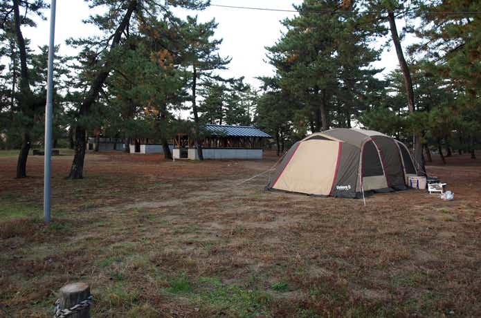 柳茶屋キャンプ場とテント