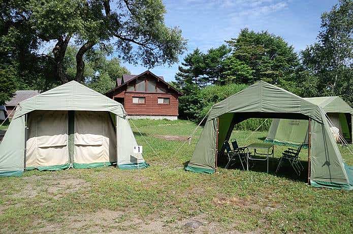 休暇村裏磐梯キャンプ場とテント