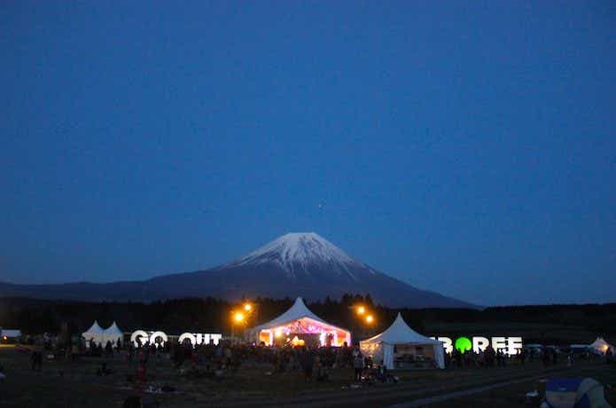 GO OUT JAMBOREEE 2017と富士山