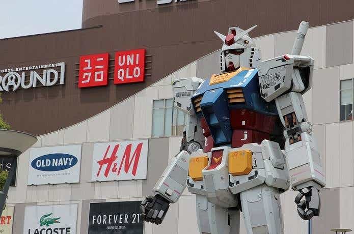 お台場バーベキュー場の近くにあるダイバーシティ東京