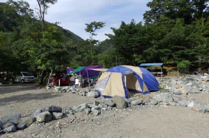 神奈川にある音羽キャンプ場でバーべキュ―