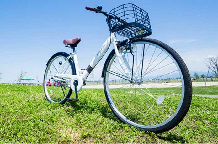 マイパラスの自転車と草原　シティサイクル