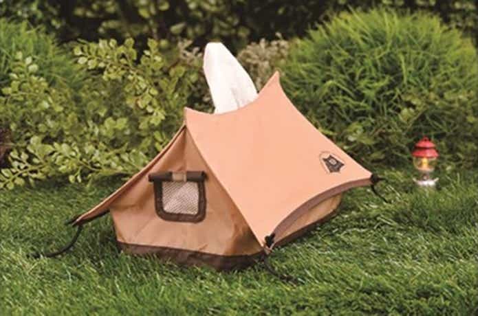 テントの形のティッシュケース