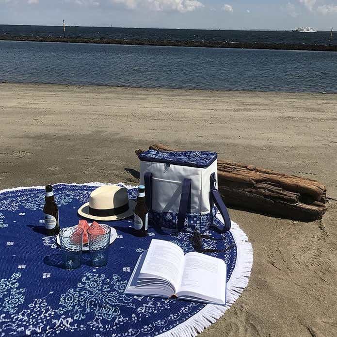 海辺でピクニック