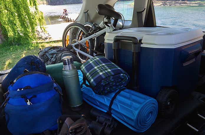 シボレー/キャプティパ　ラッゲジスペース　シート、水筒、折り畳み自転車　コンテナー