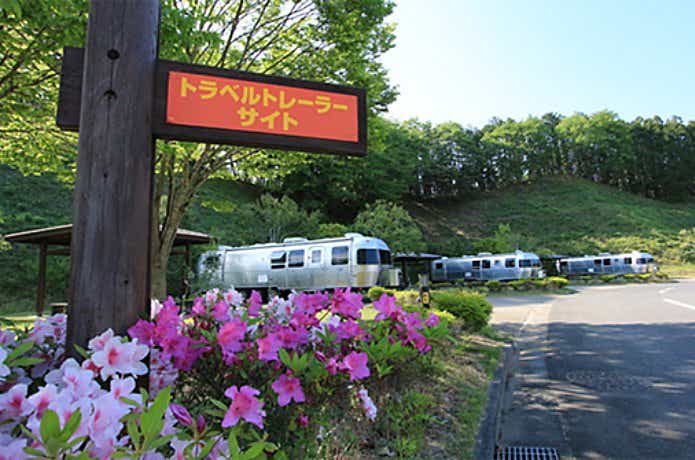 大子広域公園オートキャンプ場グリンヴィラ　トレーラーハウス外観の画像