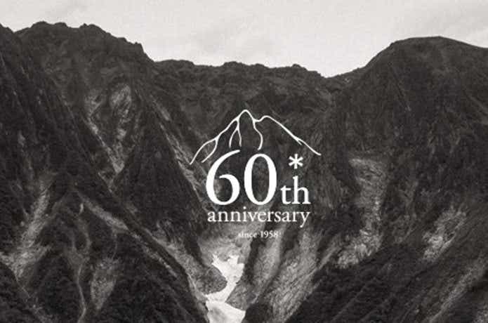 創業60周年を迎えるスノーピークのロゴ
