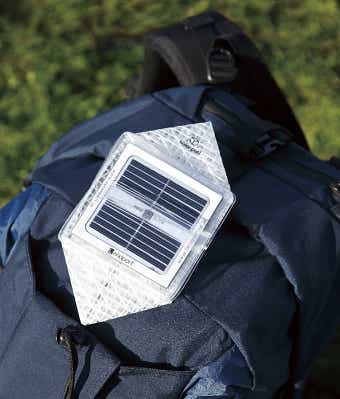 Landport ソーラー式エコライト solar puff ソーラーパフ　充電画像