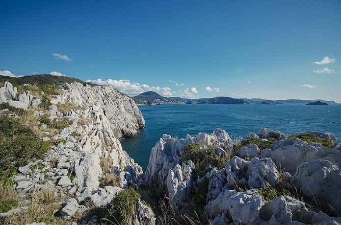 白崎海洋公園　石灰岩風景画像