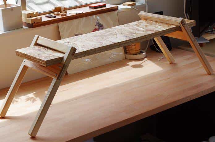 木製テーブル　囲炉裏テーブルスタンド