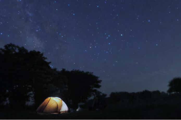 満天の星空の内山牧場キャンプ場
