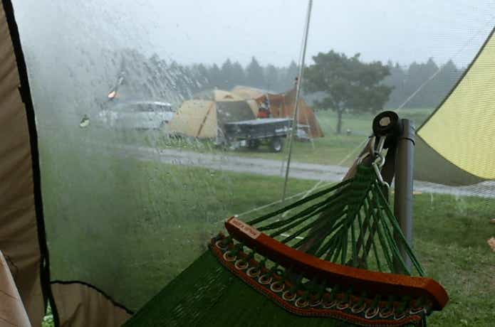 雨キャンプ