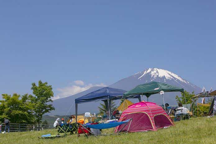 富士スピードウェイでキャンプ
