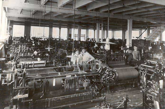 ウールリッチ　毛織工場