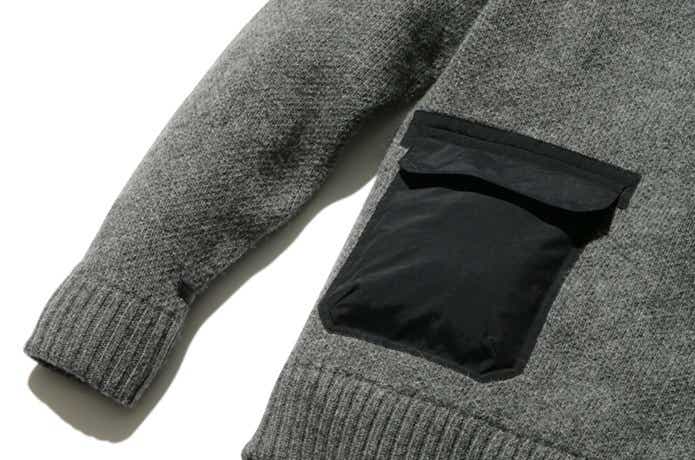 Snow Peak The Inoue Brothers　Solid Jacquard Crew Neck Sweater