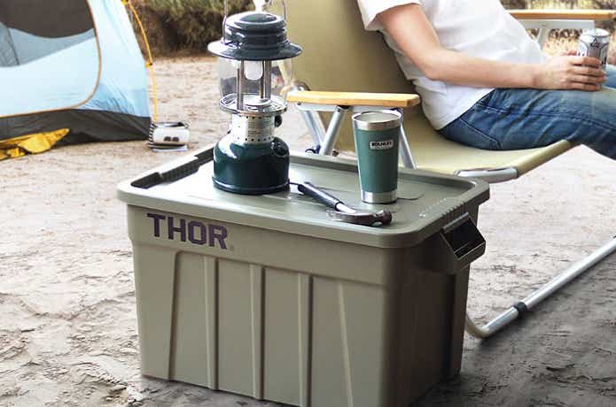 THOR Large Totes With Lid 53L 　使用画像