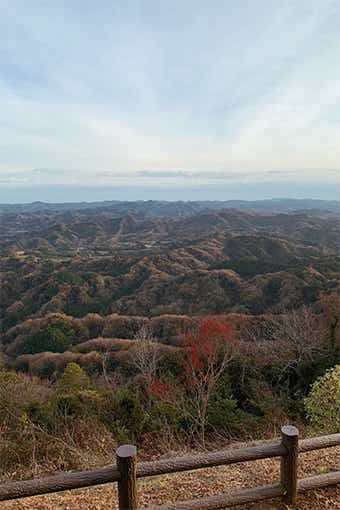 鹿野山九十九谷展望公園からの眺め