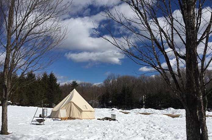 雪山に張ったノルディスクのテント