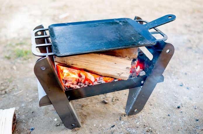 YOKA COOKING FIRE PIT SOLO 付属品のグリル