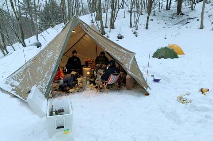 NEMO ヘキサライト6P テント 雪中キャンプ