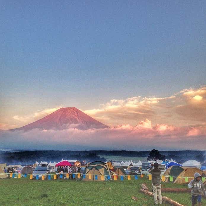 富士山の見えるキャンプ場