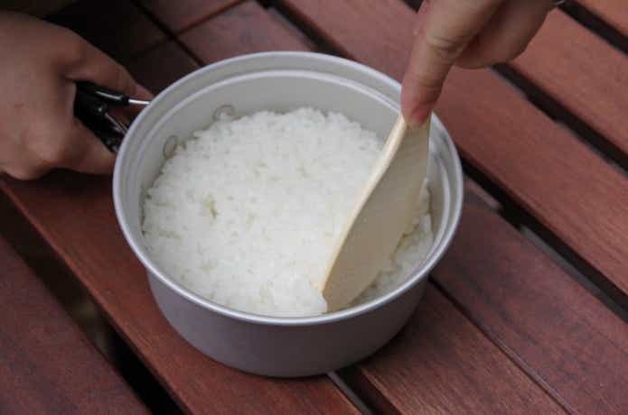 炊けた米