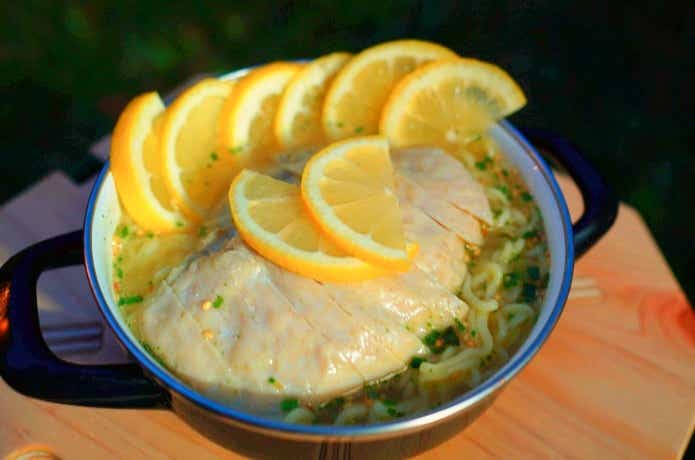 鶏レモン冷やし麺