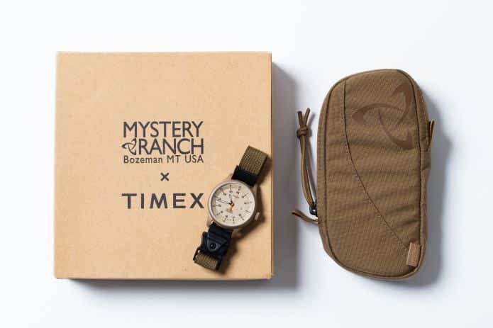 ミステリーランチ×タイメックスのコラボ時計と特製ポーチ