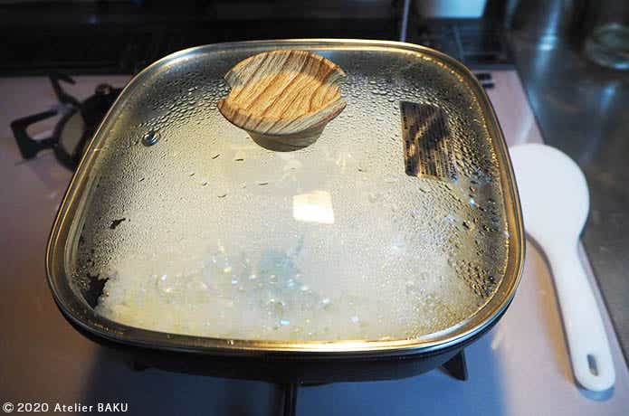 アイリスオーヤマ　スキレットコートパン深型で炊飯
