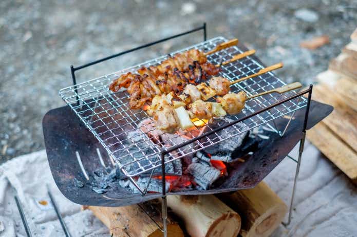 ピコグリル398　ダイソーのスタンド付焼き網