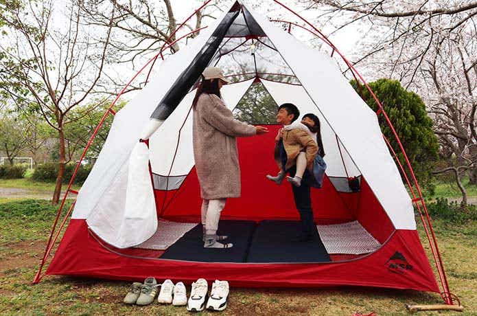 MSRの新作テント「ハビチュード」を家族4人でレビュー！ | 【CAMP HACK