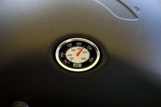 ガスグリル「Q1250」の温度計