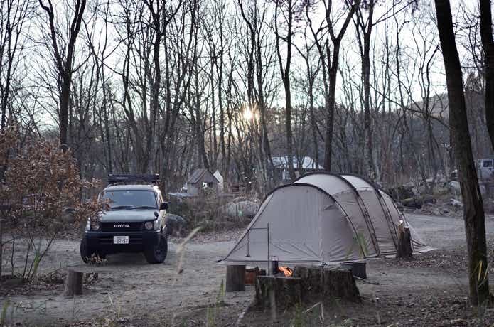 キャンプ 車 テント