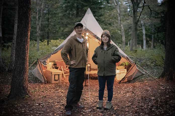 秋のキャンプコーデ