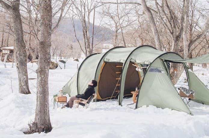 冬のキャンプ風景