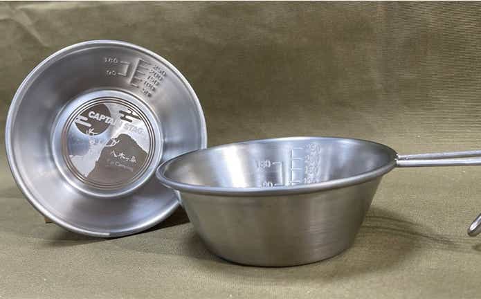 ステンレスシェラカップ 320ml 2個セット三条市内限定 八木ヶ鼻刻印モデル