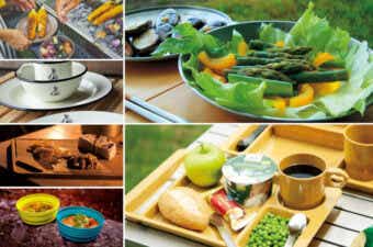 さまざまなアウトドア用の食器