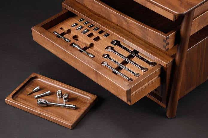 木製の工具箱